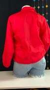 Vintage red Central Elkader Warriors windbreaker jacket