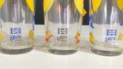 Three vintage 1976 Batman & Robin glasses
