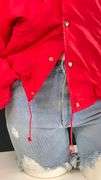 Vintage red Central Elkader Warriors windbreaker jacket