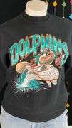 Vintage 1993 black Dolphins with Tasmanian Devil sweatshirt
