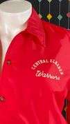 Vintage red Central Elkader Warriors windbreaker jacket