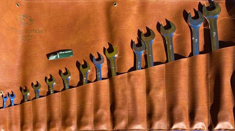 Vintage New SK Special Edition Combination Wrench Set Metric 14 Piece 3/8”-1 1/4” No.520057