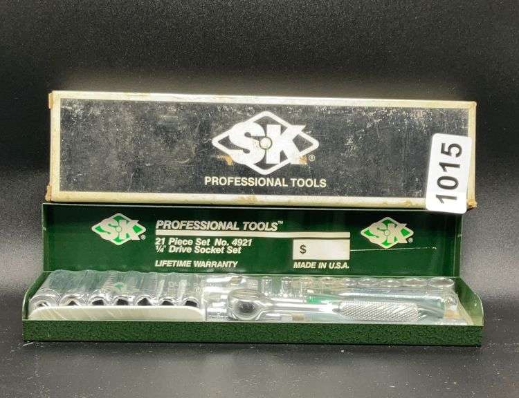 New Old Stock 21 Piece 1/4” Drive Socket Set No. 4921