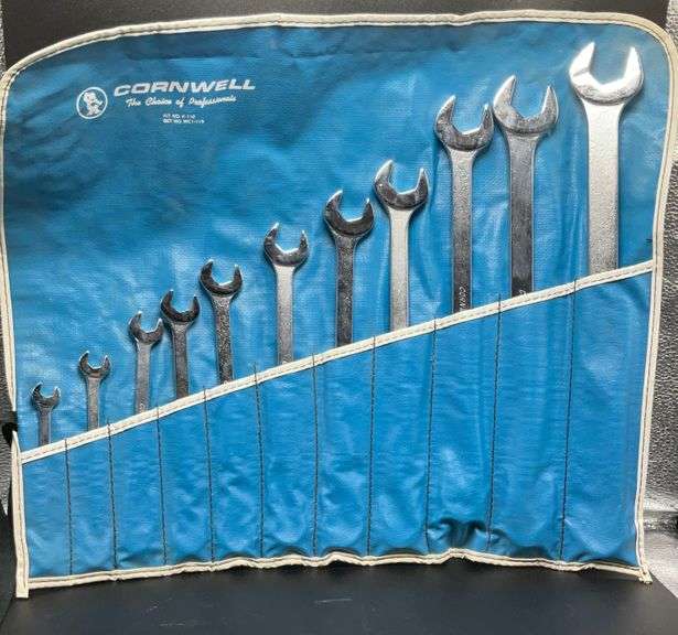New 11 Piece Cornwell Combination Wrench Set SAE No. WC1-11S