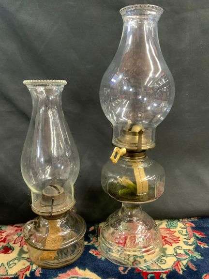 Two Antique Oil Lamps