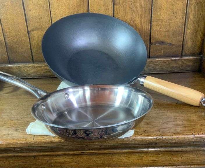 The Pampered Cheif 10” Skillet & 12”Black Wok
