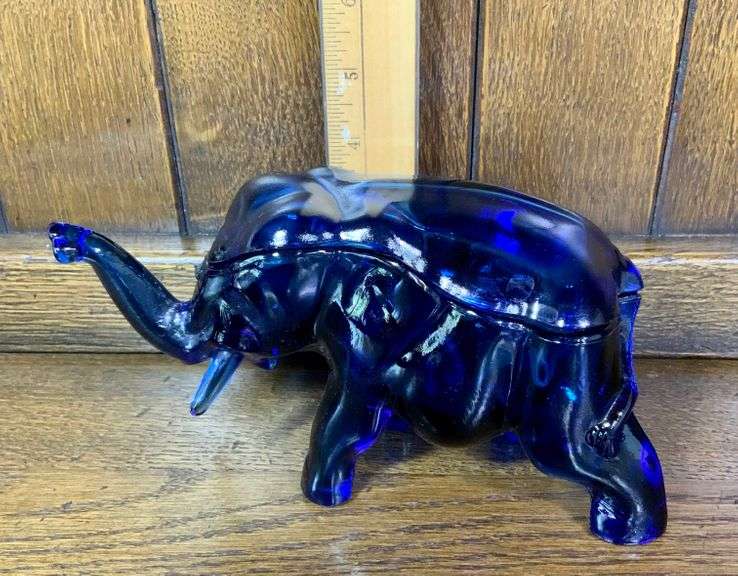 Blue Tiara Glass Lot
