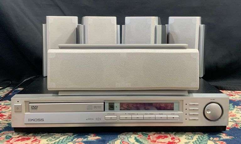 KOSS Home Theater System Digital DVD/MP3/CD/VCD Player & 5 Speakers