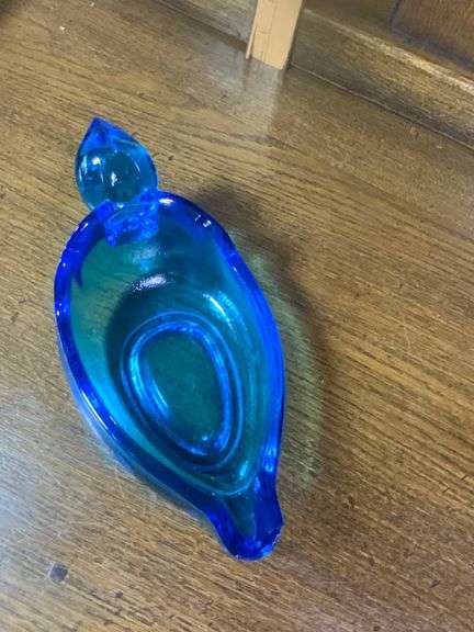 Blue Tiara Glass Lot