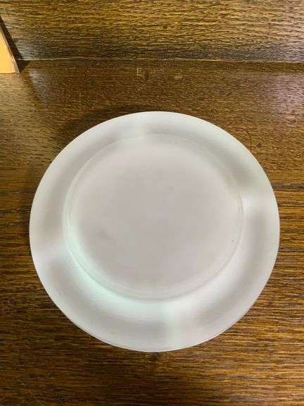 Blue & White Frosted Tiara Glass Lot