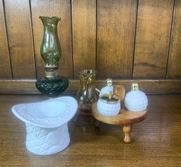 Tiara Glass & Milk Glass Lot