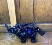 Blue Tiara Glass Lot