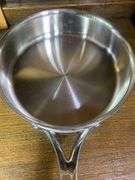 The Pampered Chef Stainless Steel 10” Frying Pan Skillet & The Pampered Chef 9” Mixing Bowl