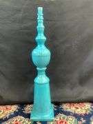 13” Multicolor Vase & 25” Large Blue Decorative Piece
