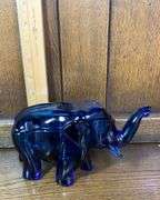 Blue Tiara Glass Lot