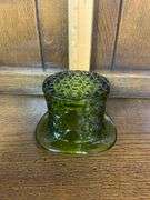 Green Tiara & Fenton Glass Lot