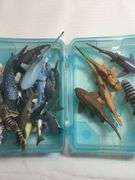60+ Very Clean Plastic Sea Creatures & box of Sharks