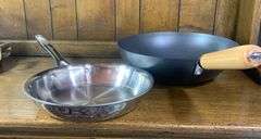 The Pampered Cheif 10” Skillet & 12”Black Wok
