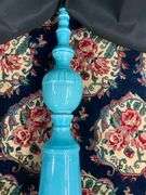 13” Multicolor Vase & 25” Large Blue Decorative Piece