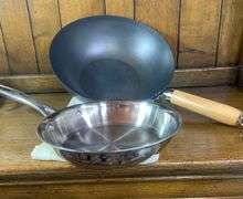 The Pampered Cheif 10” Skillet & 12”Black Wok