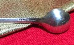11 Sterling Silver Antique, Vintage Souvenir spoons, demitasse spoons and salt cellar spoons