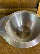 The Pampered Chef Stainless Steel 10” Frying Pan Skillet & The Pampered Chef 9” Mixing Bowl
