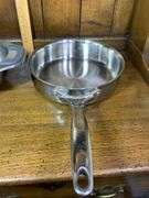 The Pampered Chef Stainless Steel 10” Frying Pan Skillet & The Pampered Chef 9” Mixing Bowl