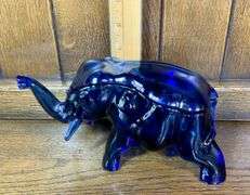 Blue Tiara Glass Lot