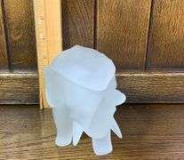 Blue & White Frosted Tiara Glass Lot