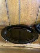 Black Tiara Glass Butter Dish, Amber & Olive Green Candle Holders