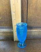 Blue Tiara Glass Lot