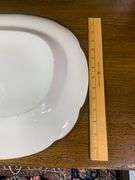 Antique Cauldon Ruskin Blue and White China platter serving plate