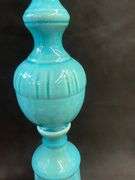 13” Multicolor Vase & 25” Large Blue Decorative Piece