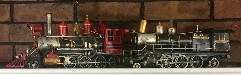 Red & Black Decorative Trains 13” L x 4” H