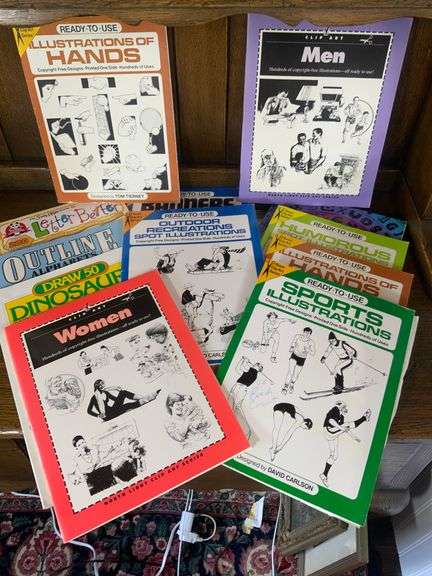 12 Drawing Stencil Books