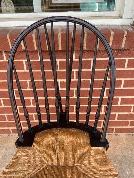 Antique Black Sikes Co Chair