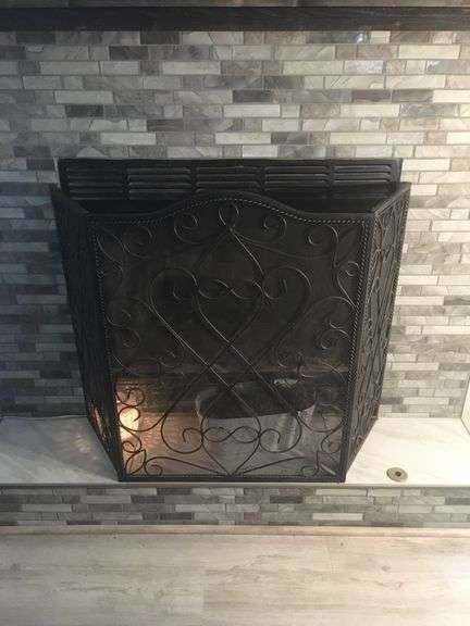Heavy Southern Living Homes Fire Place Decorative Metal &  Mesh