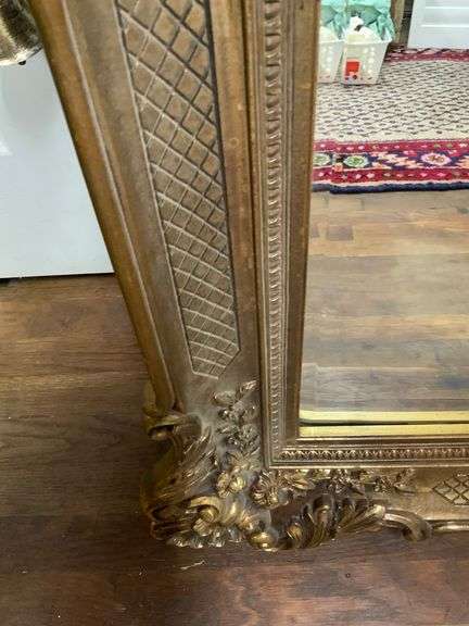 59” x 35” Huge Vintage Gold Mirror