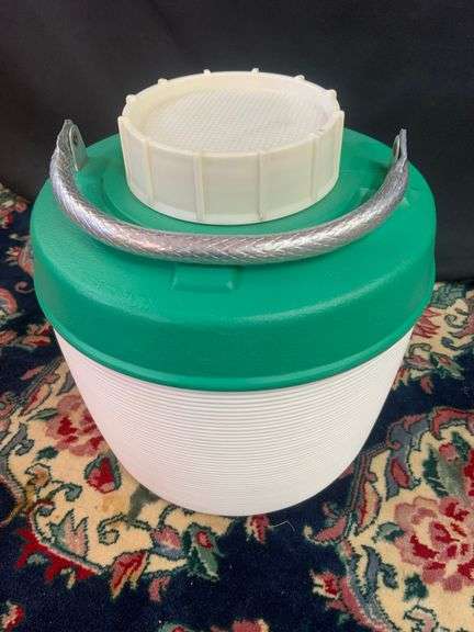 Vintage Stadium Seat & Vintage Coleman Thermos Gallon Water Jug