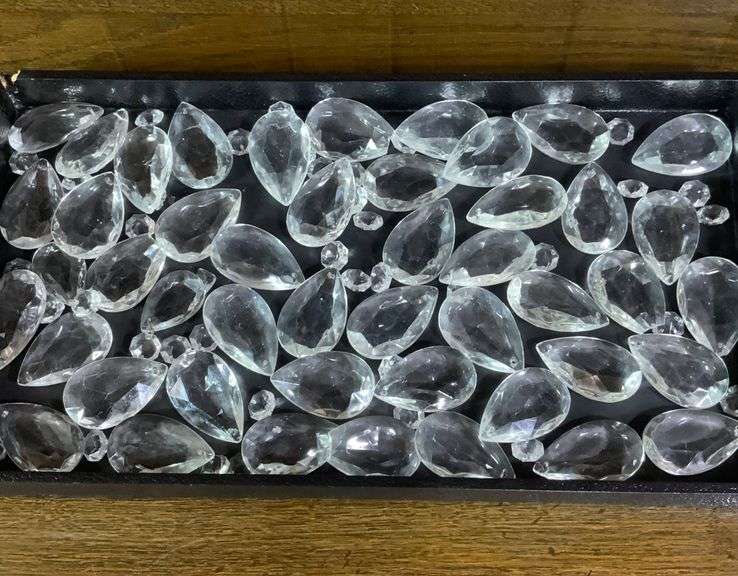 40 Tear Drop Crystals