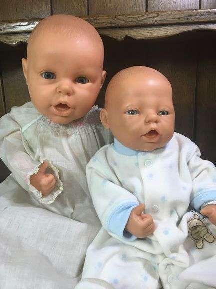 2  Realistic Silicone Rubber Life Like Baby Dolls, Anatomically Correct