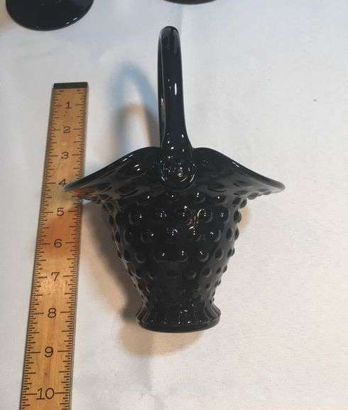 3 PCs. Black Diamond Point Tiara Indiana Glass