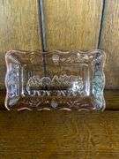 Pink Tiara Glass Bread Plate,