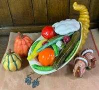 Ceramic Beautiful Cornucopia Centerpiece
