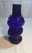 Very Rare, Tiara Indiana  Glass Mountaineer Cobalt Blue Water Carafe 10” Tall