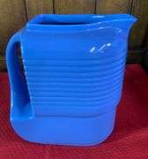 Rare Vintage Hall China Co. Blue Pitcher Made Exclusively For Westinghouse