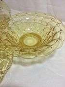 5 pcs. Vintage "Tiara" Yellow Mist Constellation Pattern Pedestal Centerpiece Bowl 12" | eBay