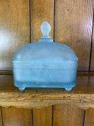 Blue Frosted Honeycomb Dish & Premier Blue Lotus Lily Bowl