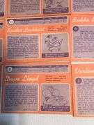 18 Vintage Trading Cards