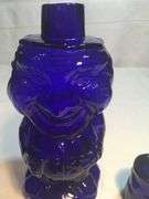 Very Rare, Tiara Indiana  Glass Mountaineer Cobalt Blue Water Carafe 10” Tall